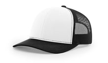 , mesh back, pre-curved visor, and adjustable snapback closure.