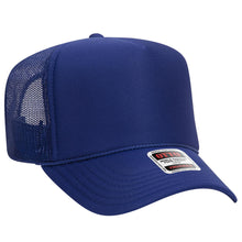 Load image into Gallery viewer, OTTO CAP 5 Panel High Crown Mesh Back Trucker Hat