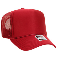 Load image into Gallery viewer, OTTO CAP 5 Panel High Crown Mesh Back Trucker Hat