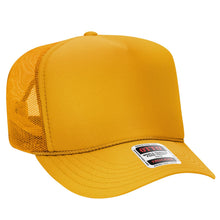 Load image into Gallery viewer, OTTO CAP 5 Panel High Crown Mesh Back Trucker Hat