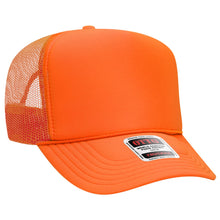 Load image into Gallery viewer, OTTO CAP 5 Panel High Crown Mesh Back Trucker Hat