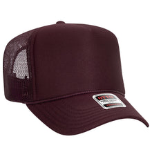 Load image into Gallery viewer, OTTO CAP 5 Panel High Crown Mesh Back Trucker Hat