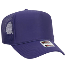 Load image into Gallery viewer, OTTO CAP 5 Panel High Crown Mesh Back Trucker Hat