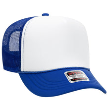Load image into Gallery viewer, OTTO CAP 5 Panel High Crown Mesh Back Trucker Hat