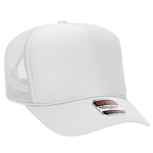 Load image into Gallery viewer, OTTO CAP 5 Panel High Crown Mesh Back Trucker Hat