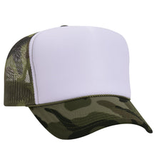 Load image into Gallery viewer, OTTO CAP 5 Panel High Crown Mesh Back Trucker Hat