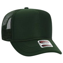Load image into Gallery viewer, OTTO CAP 5 Panel High Crown Mesh Back Trucker Hat