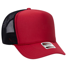 Load image into Gallery viewer, OTTO CAP 5 Panel High Crown Mesh Back Trucker Hat