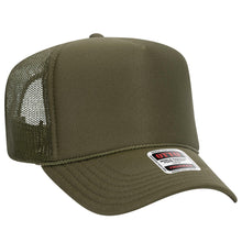 Load image into Gallery viewer, OTTO CAP 5 Panel High Crown Mesh Back Trucker Hat