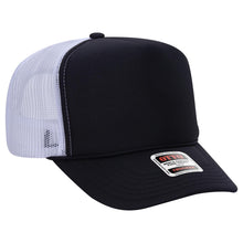 Load image into Gallery viewer, OTTO CAP 5 Panel High Crown Mesh Back Trucker Hat