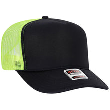 Load image into Gallery viewer, OTTO CAP 5 Panel High Crown Mesh Back Trucker Hat