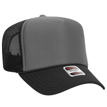 Load image into Gallery viewer, OTTO CAP 5 Panel High Crown Mesh Back Trucker Hat