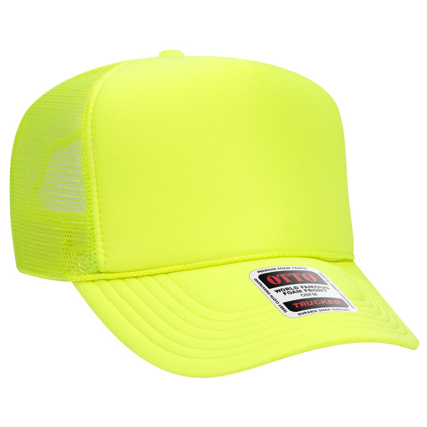 OTTO CAP 5 Panel High Crown Mesh Back Trucker Hat