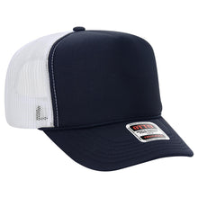 Load image into Gallery viewer, OTTO CAP 5 Panel High Crown Mesh Back Trucker Hat