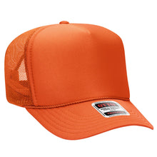 Load image into Gallery viewer, OTTO CAP 5 Panel High Crown Mesh Back Trucker Hat