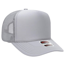 Load image into Gallery viewer, OTTO CAP 5 Panel High Crown Mesh Back Trucker Hat
