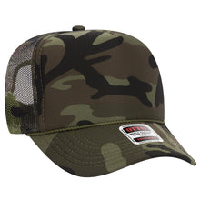 Load image into Gallery viewer, OTTO CAP 5 Panel High Crown Mesh Back Trucker Hat