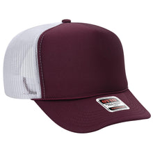 Load image into Gallery viewer, OTTO CAP 5 Panel High Crown Mesh Back Trucker Hat