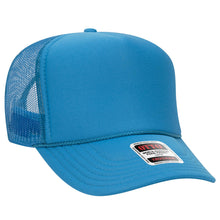 Load image into Gallery viewer, OTTO CAP 5 Panel High Crown Mesh Back Trucker Hat