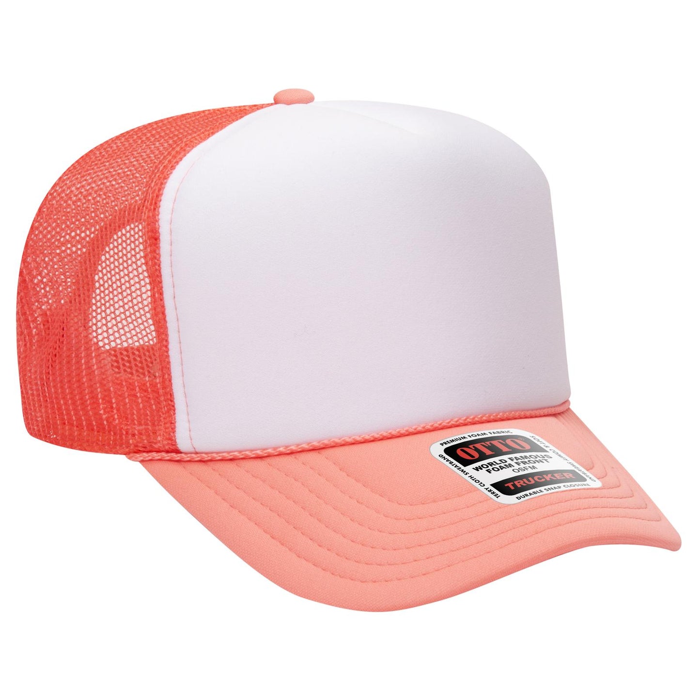 OTTO CAP 5 Panel High Crown Mesh Back Trucker Hat
