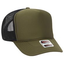Load image into Gallery viewer, OTTO CAP 5 Panel High Crown Mesh Back Trucker Hat