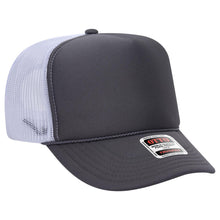 Load image into Gallery viewer, OTTO CAP 5 Panel High Crown Mesh Back Trucker Hat