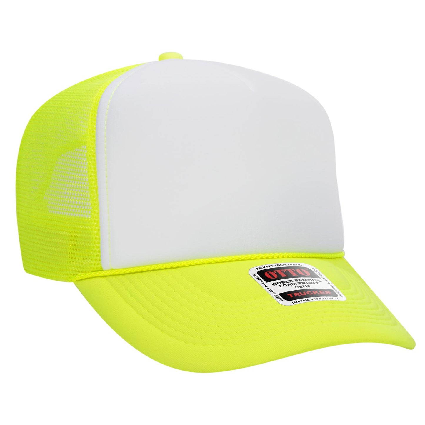 OTTO CAP 5 Panel High Crown Mesh Back Trucker Hat