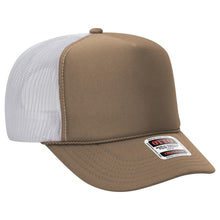Load image into Gallery viewer, OTTO CAP 5 Panel High Crown Mesh Back Trucker Hat