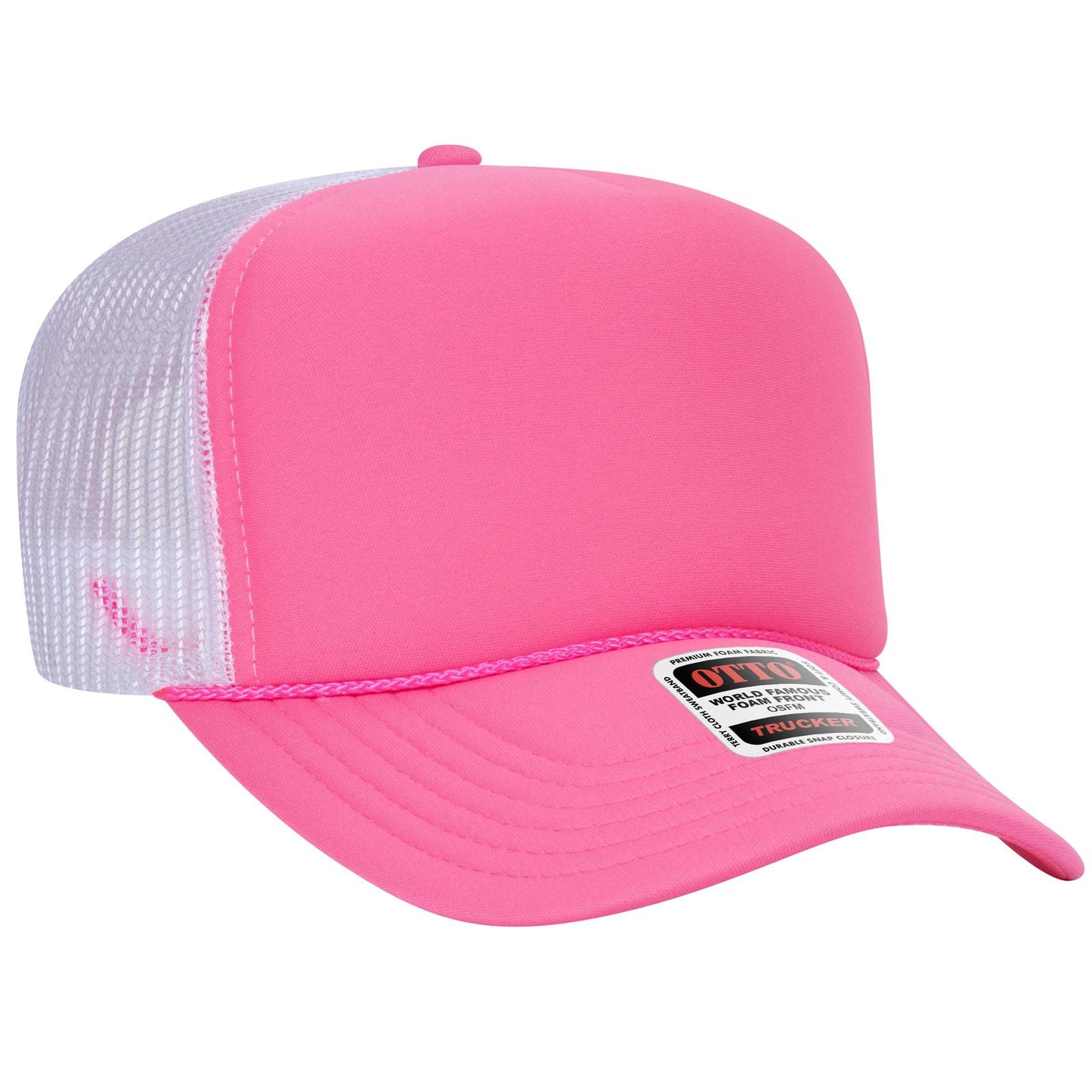 OTTO CAP 5 Panel High Crown Mesh Back Trucker Hat