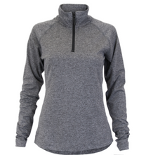 Load image into Gallery viewer, Soffe Juniors Melange Quarter Zip Pullover
